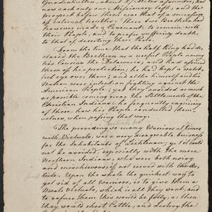 a page of handwritten text