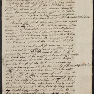 a page of handwritten text