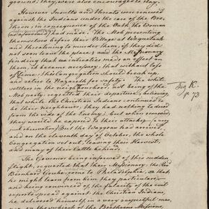 a page of handwritten text