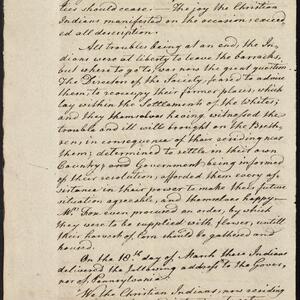 a page of handwritten text