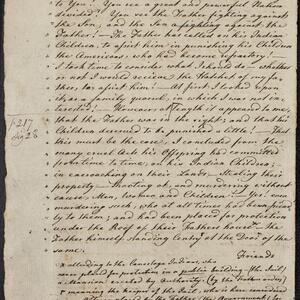 a page of handwritten text