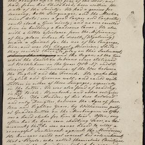 a page of handwritten text