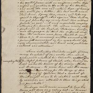 a page of handwritten text