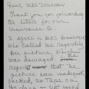 a page of handwritten text