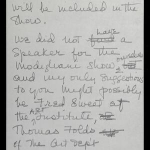 a page of handwritten text