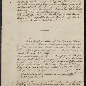 a page of handwritten text