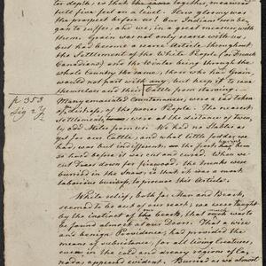 a page of handwritten text