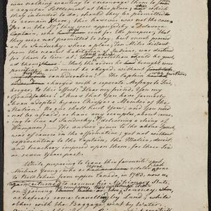 a page of handwritten text