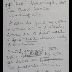 a page of handwritten text