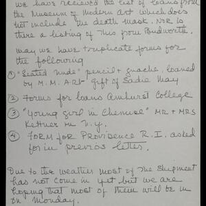 a page of handwritten text
