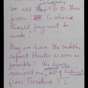 a page of handwritten text