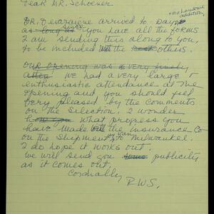 a page of handwritten text