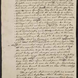 a page of handwritten text