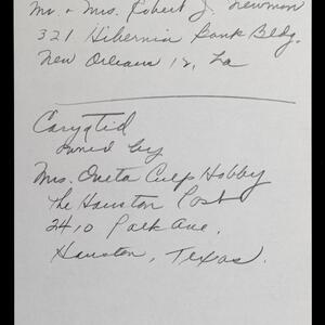 a page of handwritten text