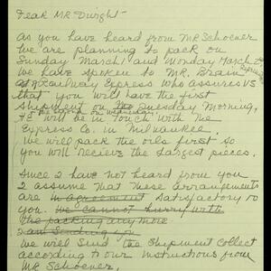 a page of handwritten text