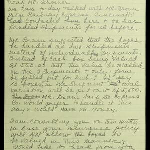 a page of handwritten text