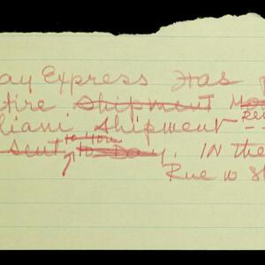 a page of handwritten text