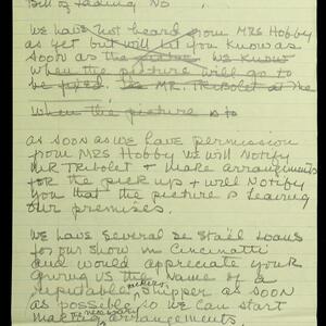 a page of handwritten text