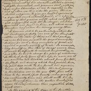 a page of handwritten text