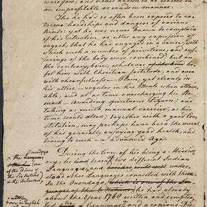 a page of handwritten text