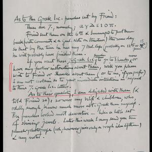 a page of handwritten text