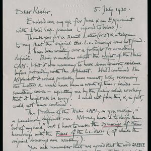 a page of handwritten text