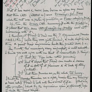 a page of handwritten text