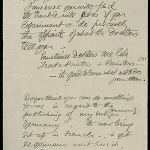 a page of handwritten text