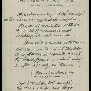 a page of handwritten text