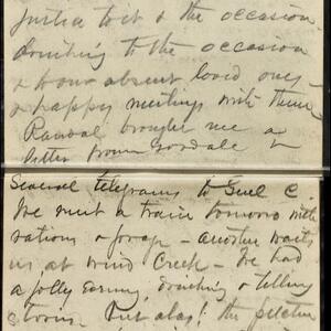 a page of handwritten text