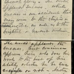 a page of handwritten text
