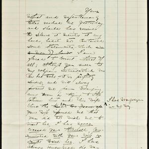 a page of handwritten text