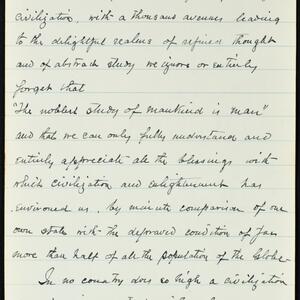 a page of handwritten text