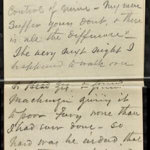 a page of handwritten text