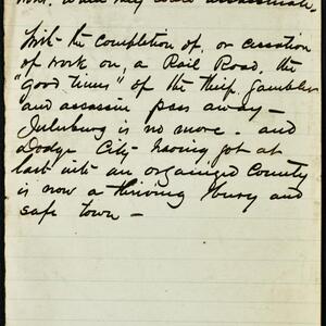 a page of handwritten text