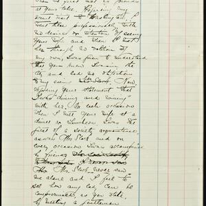a page of handwritten text