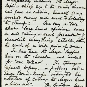 a page of handwritten text
