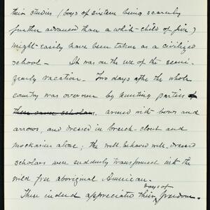 a page of handwritten text