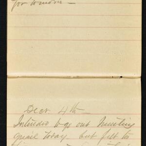 a page of handwritten text