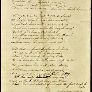 a page of handwritten text