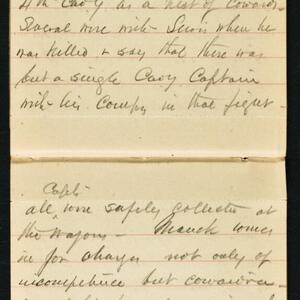 a page of handwritten text