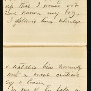 a page of handwritten text