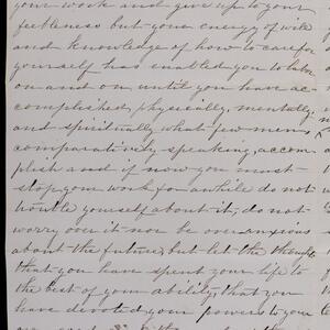 a page of handwritten text