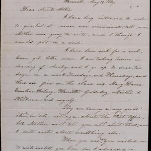 a page of handwritten text