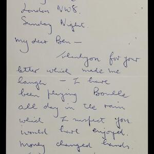 a page of handwritten text