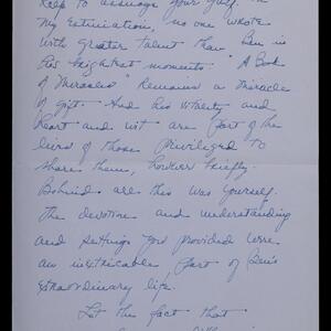 a page of handwritten text