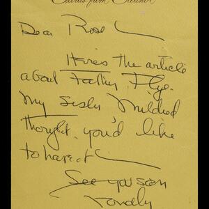 a page of handwritten text