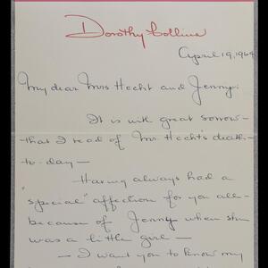 a page of handwritten text