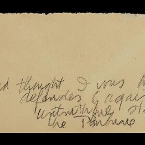 a page of handwritten text