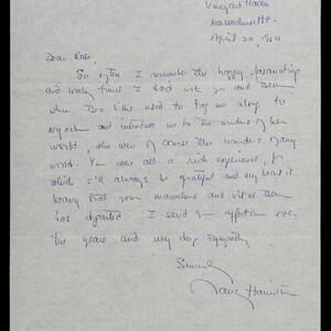 a page of handwritten text